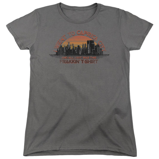 Bsg - Caprica City - Short Sleeve Womens Tee - Charcoal T-shirt