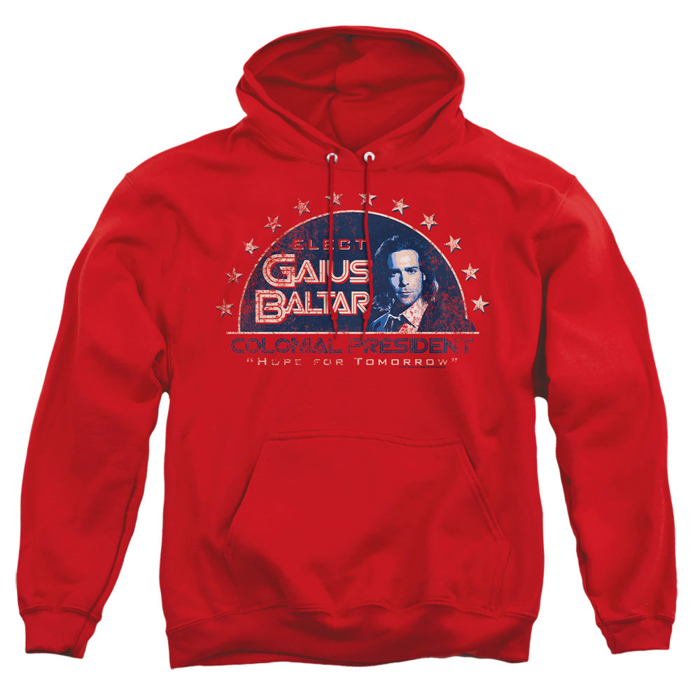 Bsg - Elect Gaius - Adult Pull-over Hoodie - Red
