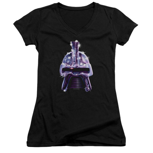 Bsg - Retro Cylon Head - Junior V-neck - Black