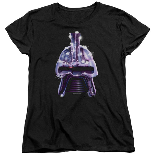 Bsg - Retro Cylon Head - Short Sleeve Womens Tee - Black T-shirt