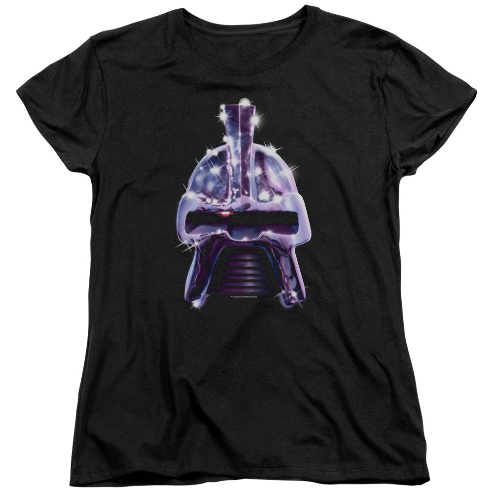 Bsg - Retro Cylon Head - Short Sleeve Womens Tee - Black T-shirt