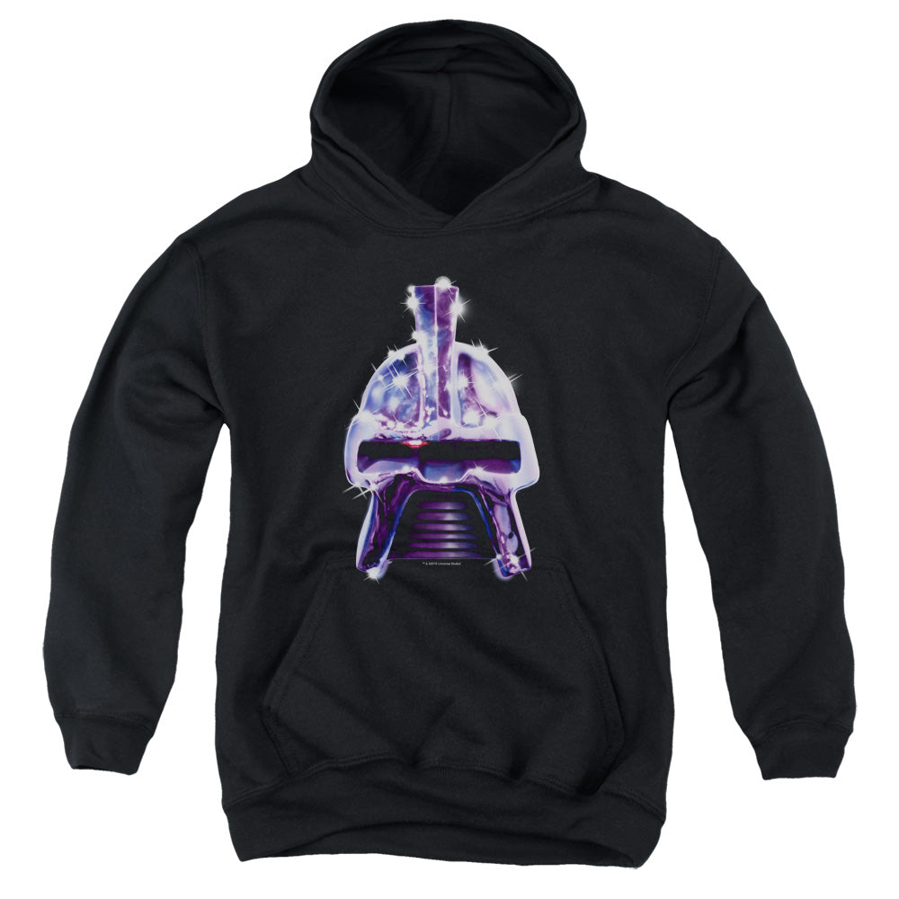 Bsg - Retro Cylon Head - Youth Pull-over Hoodie - Black