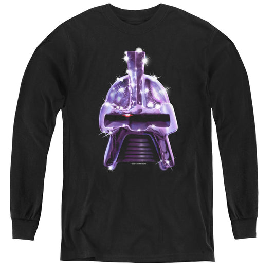 Bsg - Retro Cylon Head - Youth Long Sleeve Tee - Black