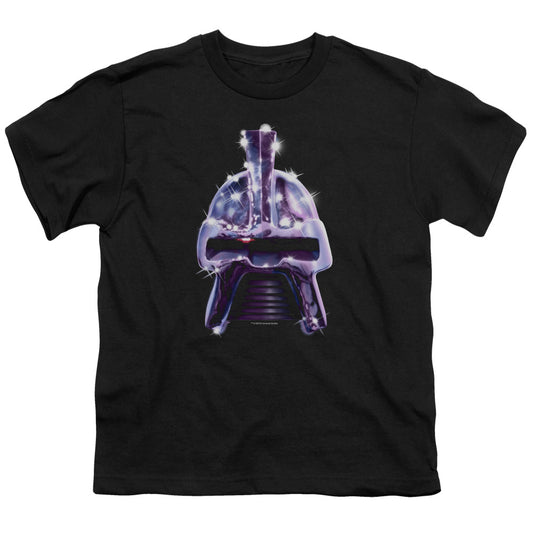 Bsg - Retro Cylon Head - Short Sleeve Youth 18/1 - Black T-shirt