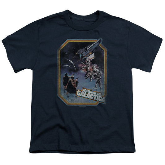 Bsg - Poster Iron On - Short Sleeve Youth 18/1 - Navy T-shirt