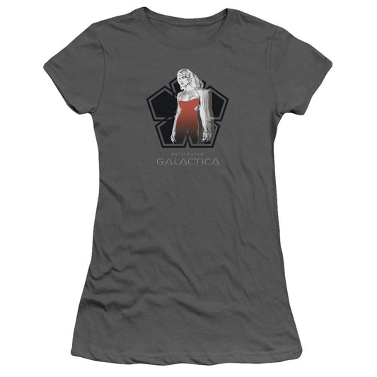 Bsg - Cylon Tech - Short Sleeve Junior Sheer - Charcoal T-shirt