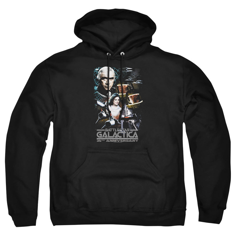 Bsg - 35th Anniversary Collage - Adult Pull-over Hoodie - Black
