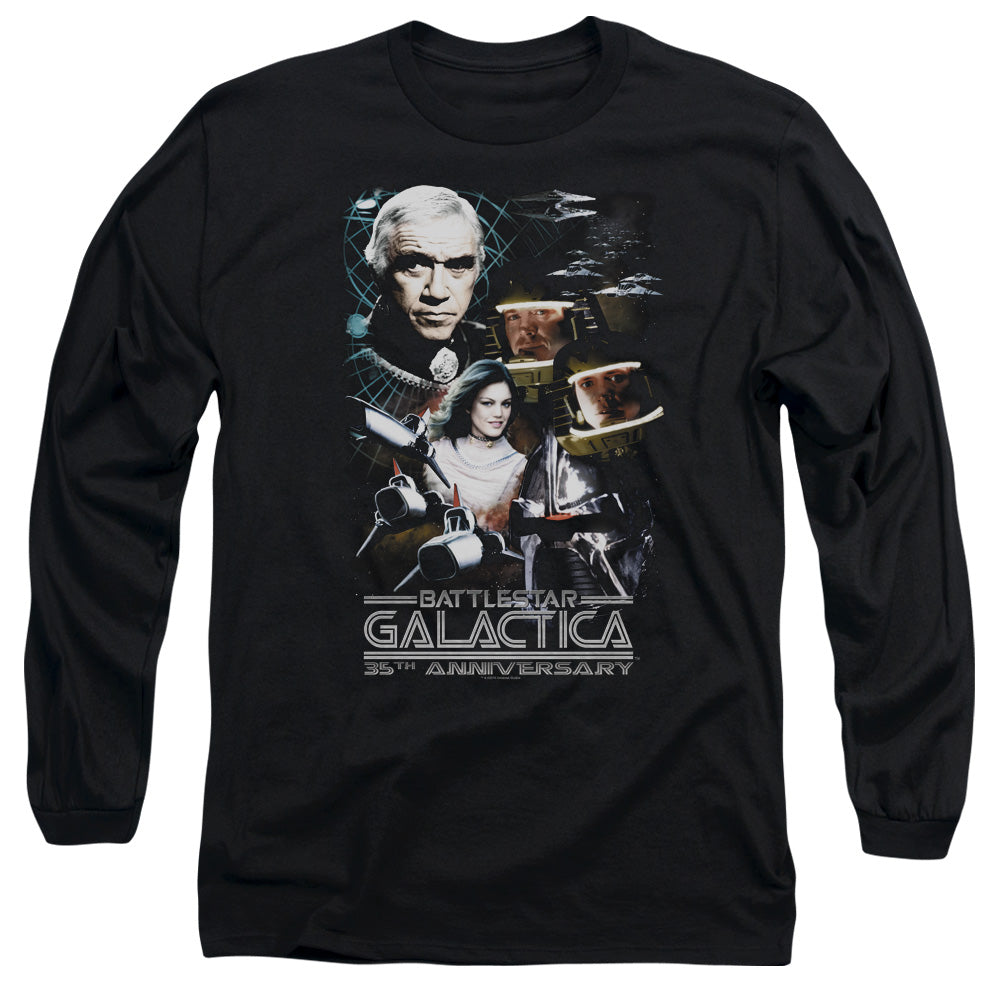 Bsg - 35th Anniversary Collage - Long Sleeve Adult 18/1 - Black T-shirt