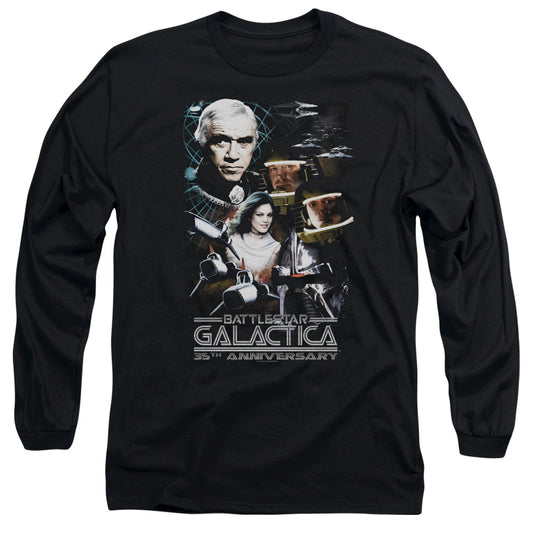 Bsg - 35th Anniversary Collage - Long Sleeve Adult 18/1 - Black T-shirt
