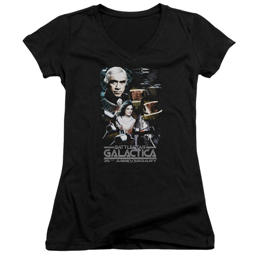 Bsg - 35th Anniversary Collage - Junior V-neck - Black