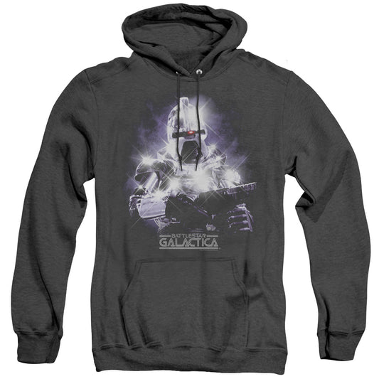 Bsg - 35th Anniversary Cylon - Adult Heather Hoodie - Black