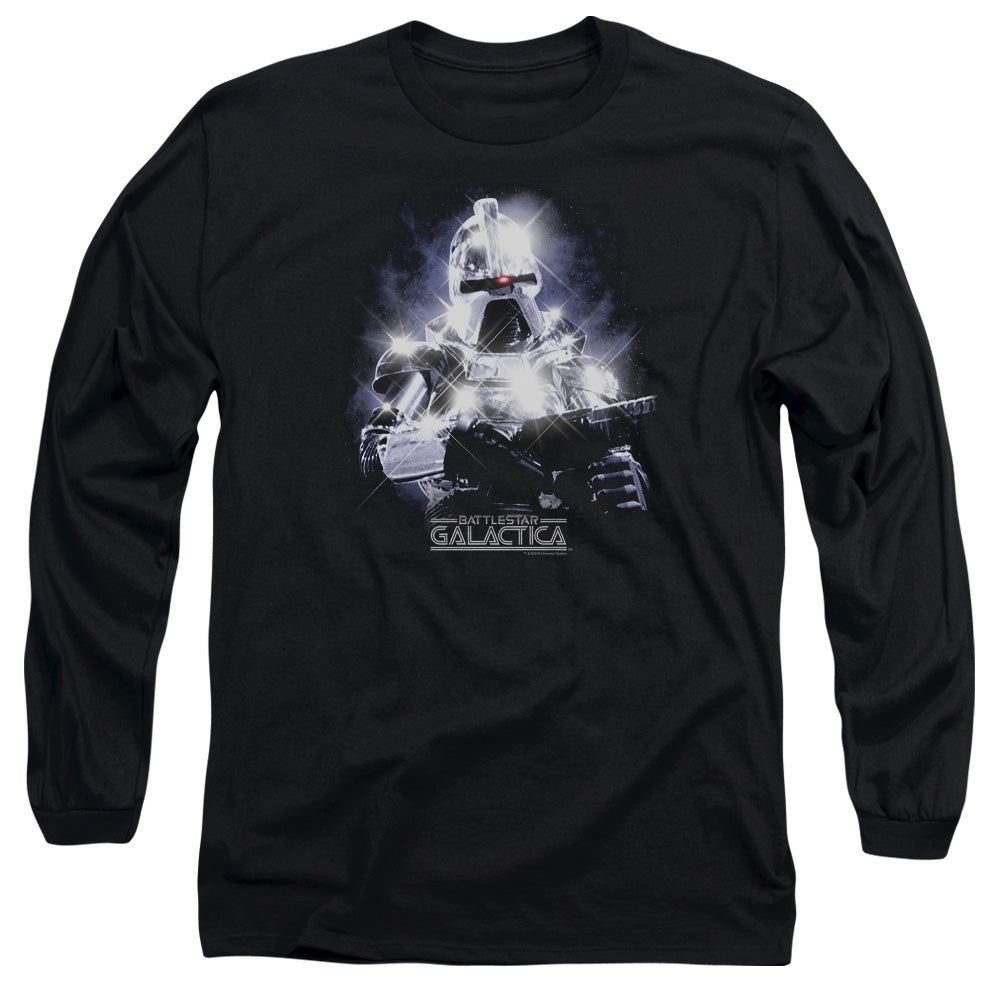 Bsg - 35th Anniversary Cylon - Long Sleeve Adult 18/1 - Black T-shirt