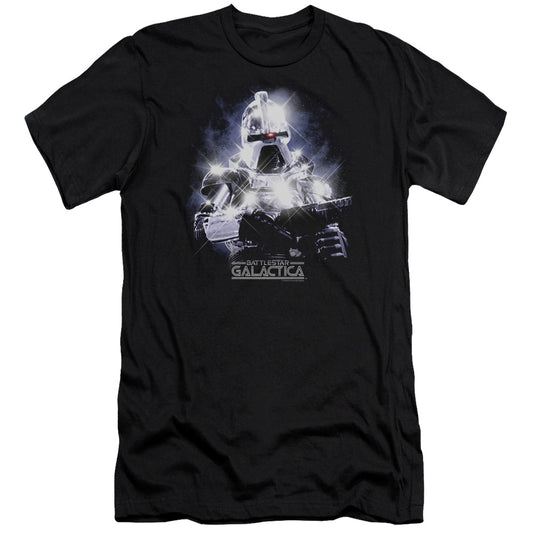 Bsg - 35th Anniversary Cylon-hbo Short Sleeve Adult 30/1 - Black T-shirt