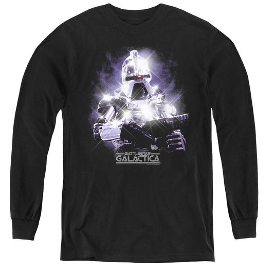 Bsg - 35th Anniversary Cylon - Youth Long Sleeve Tee - Black
