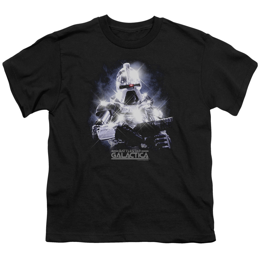 Bsg - 35th Anniversary Cylon - Short Sleeve Youth 18/1 - Black T-shirt
