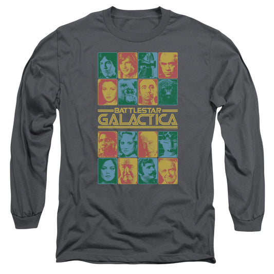 Bsg - 35th Anniversary Cast - Long Sleeve Adult 18/1 - Charcoal T-shirt