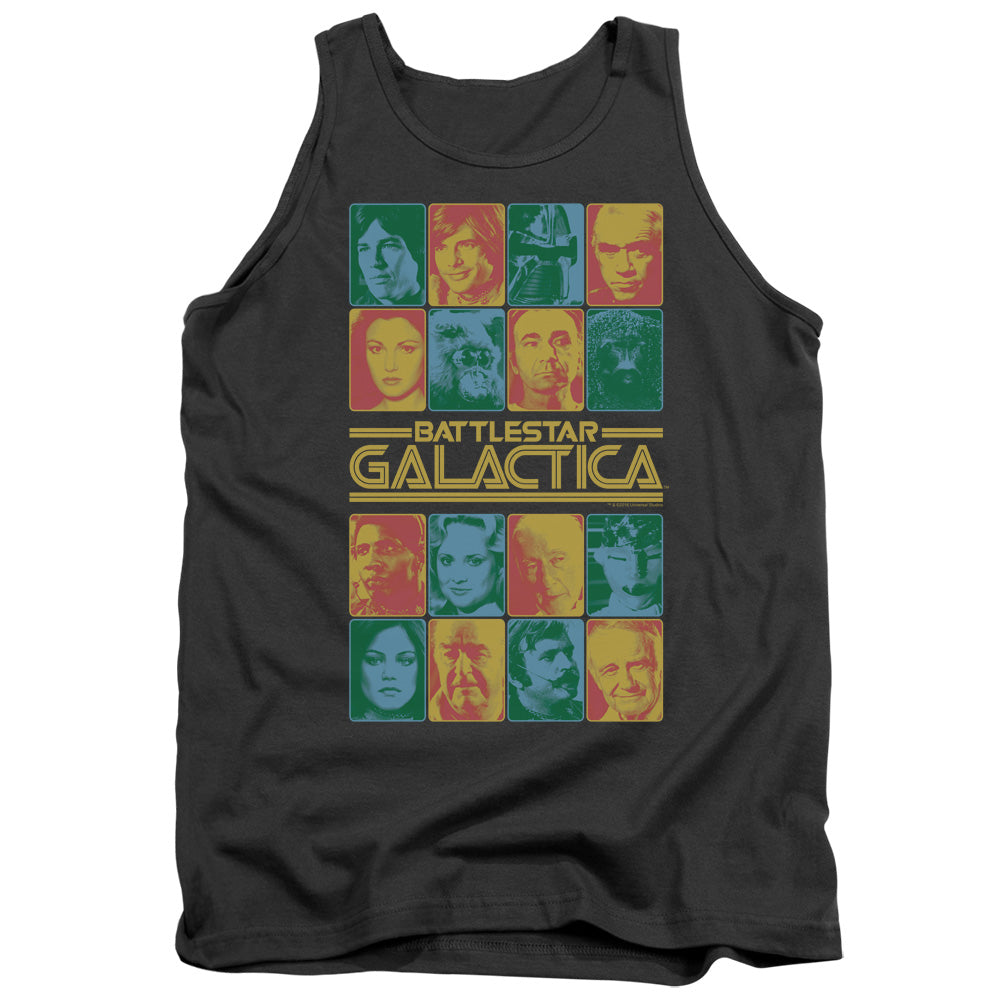 Bsg - 35th Anniversary Cast - Adult Tank - Charcoal