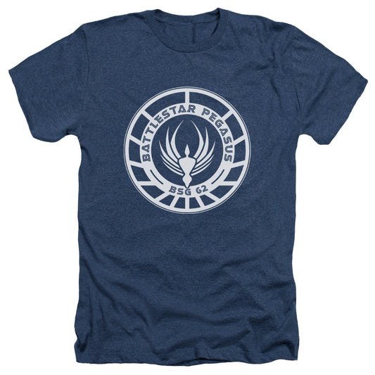 Bsg - Pegasus Badge - Adult Heather - Navy