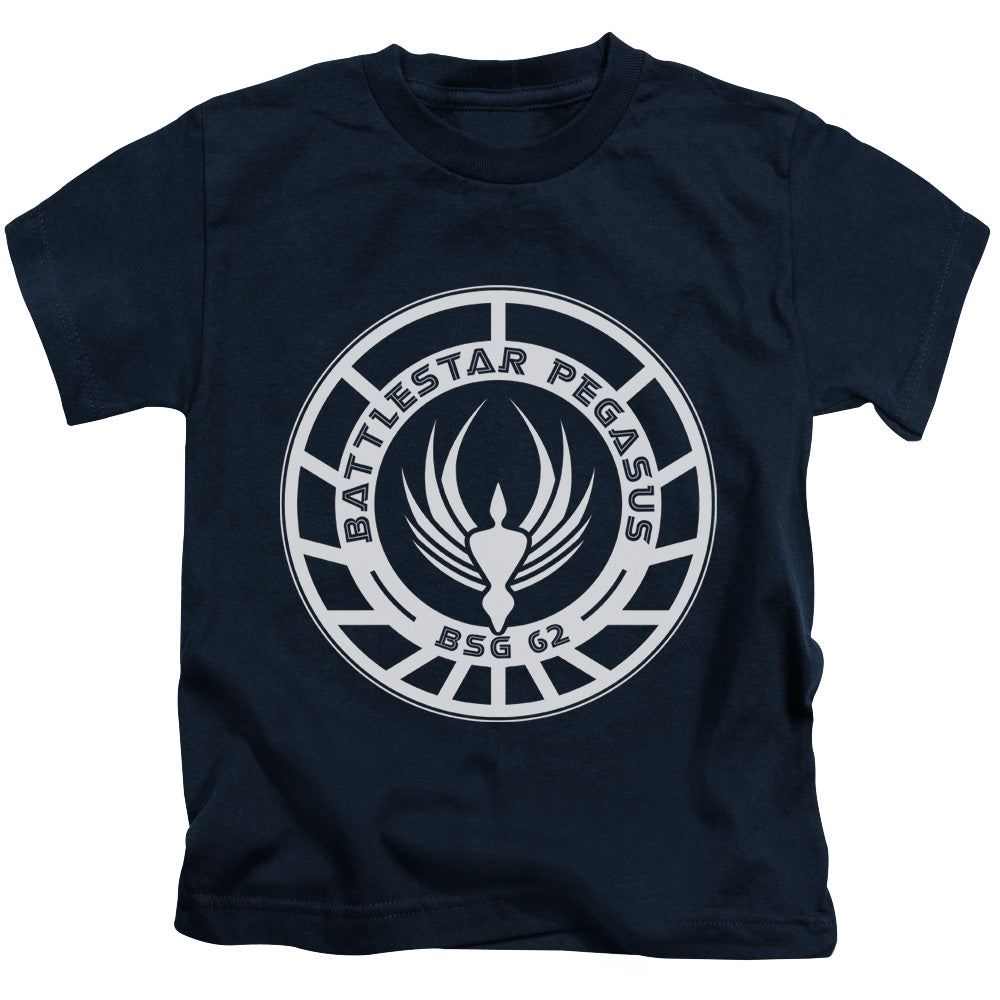BSG PEGASUS BADGE - S/S JUVENILE 18/1 - NAVY - T-Shirt
