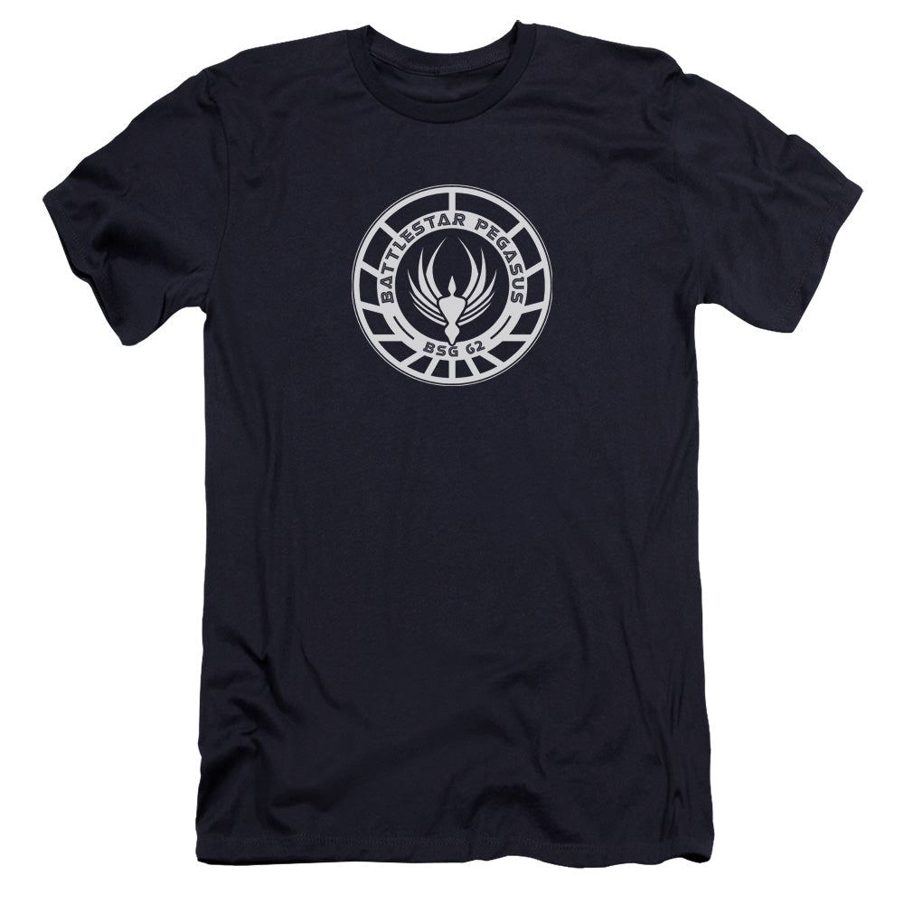 Bsg - Pegasus Badge-premuim Canvas Adult Slim Fit 30/1 - Navy