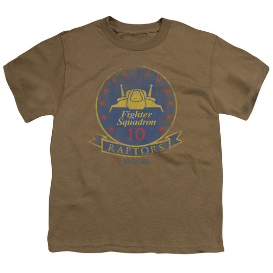 Bsg - Raptor Badge - Short Sleeve Youth 18/1 - Safari Green T-shirt