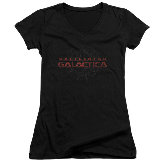 Bsg - Battered Logo - Junior V-neck - Black