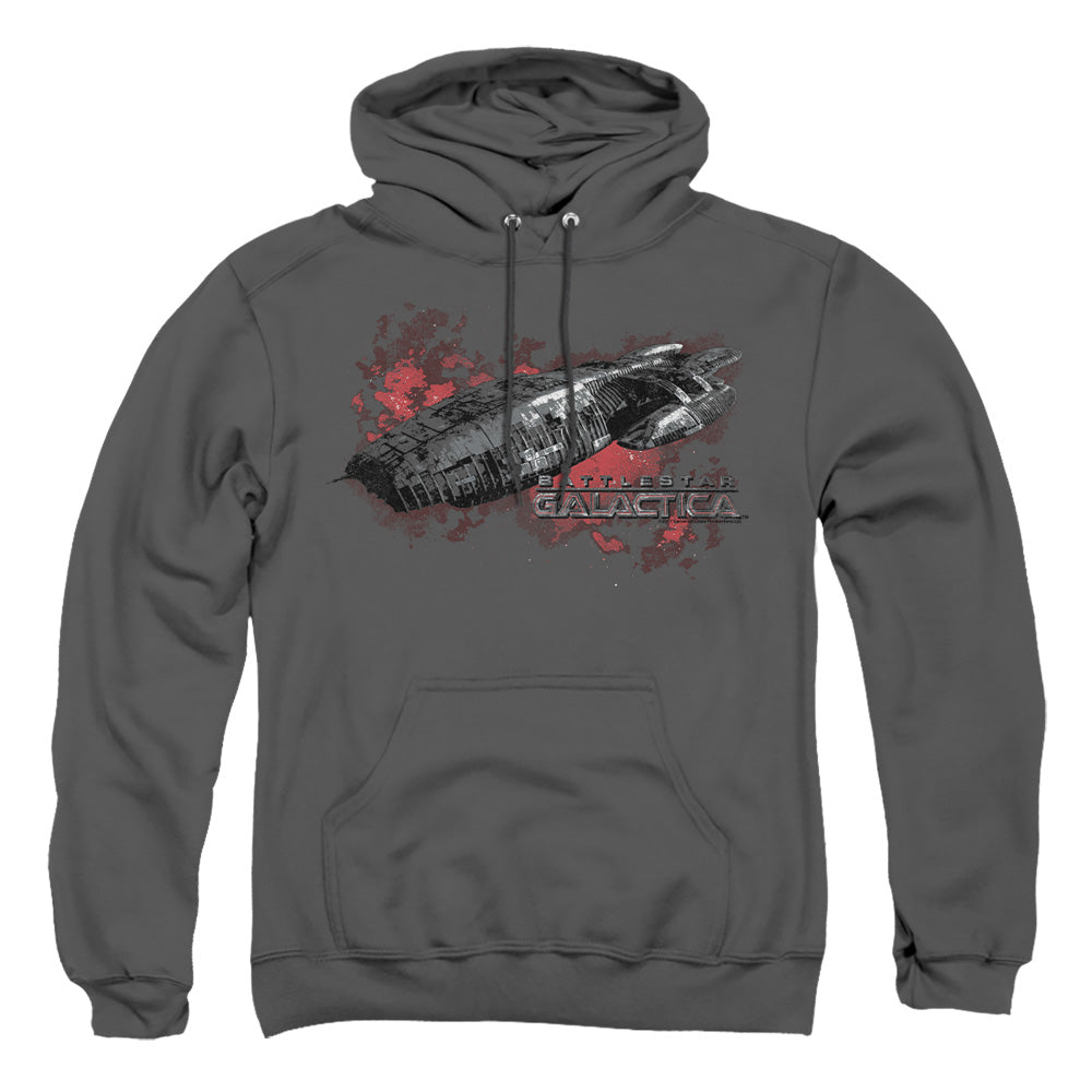 Bsg - Galactica - Adult Pull-over Hoodie - Charcoal