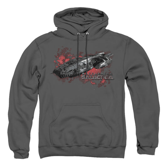 Bsg - Galactica - Adult Pull-over Hoodie - Charcoal