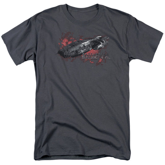 Bsg - Galactica - Short Sleeve Adult 18/1 - Charcoal T-shirt