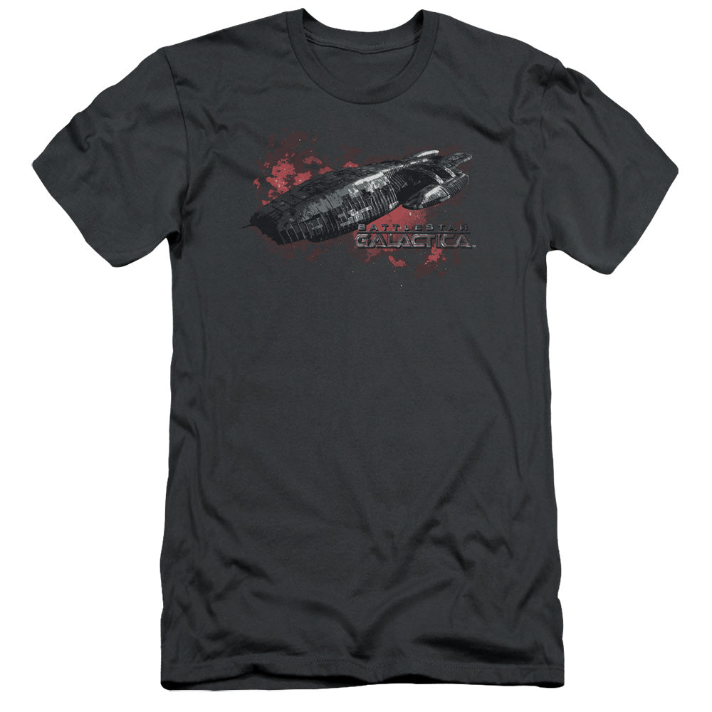 Bsg - Galactica - Short Sleeve Adult 30/1 - Charcoal T-shirt