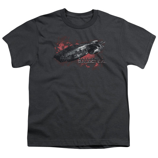 Bsg - Galactica - Short Sleeve Youth 18/1 - Charcoal T-shirt