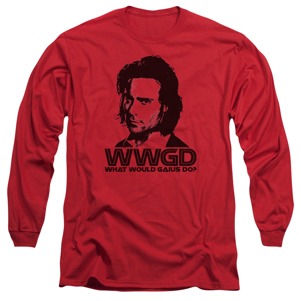 Bsg - Wwgd - Long Sleeve Adult 18/1 - Red T-shirt