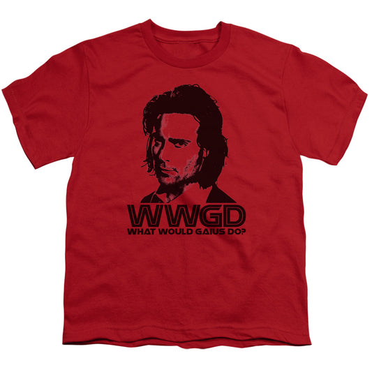 Bsg - Wwgd - Short Sleeve Youth 18/1 - Red T-shirt