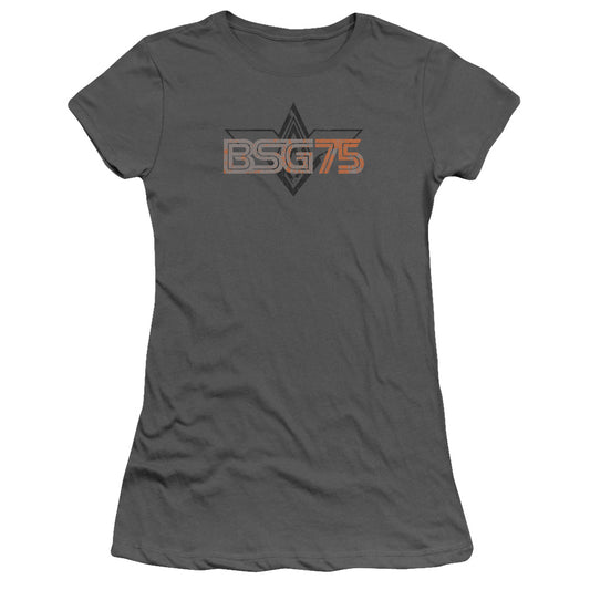 Battlestar Galactica - Bsg75 - Short Sleeve Junior Sheer - Charcoal T-shirt