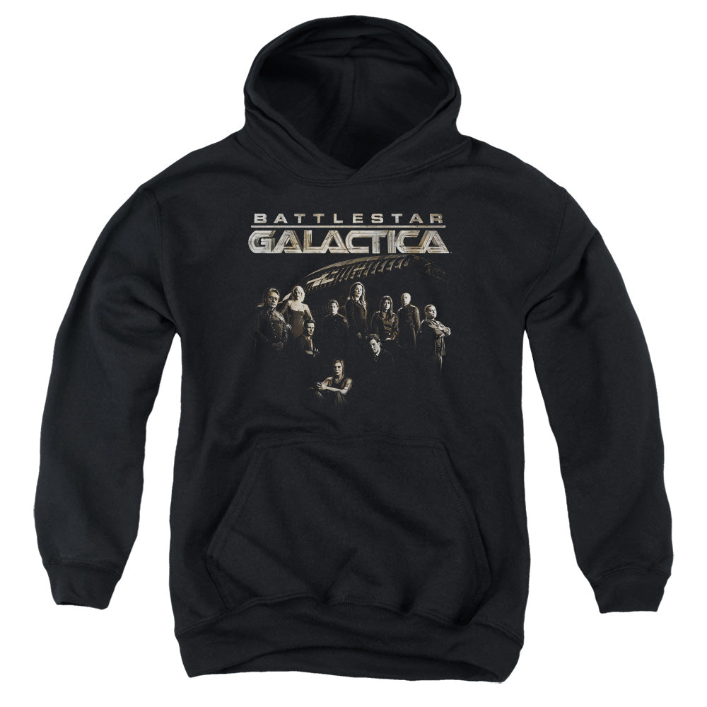 Battlestar Galactica - Battle Cast - Youth Pull-over Hoodie - Black