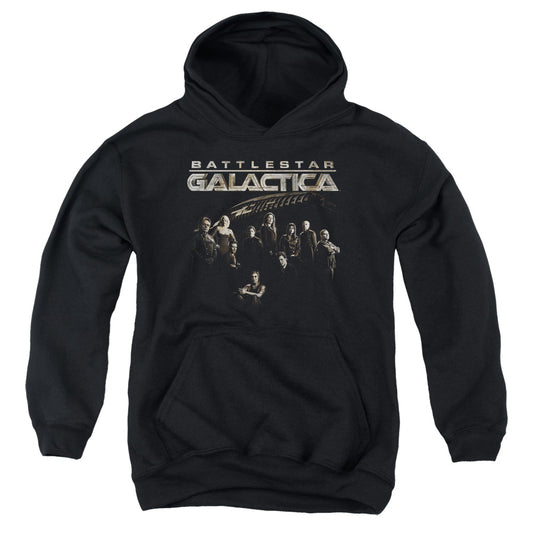 Battlestar Galactica - Battle Cast - Youth Pull-over Hoodie - Black