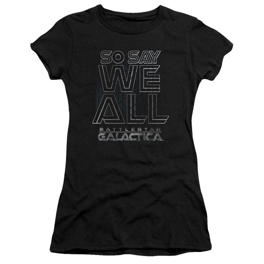 Bsg - Together Now - Short Sleeve Junior Sheer - Black T-shirt