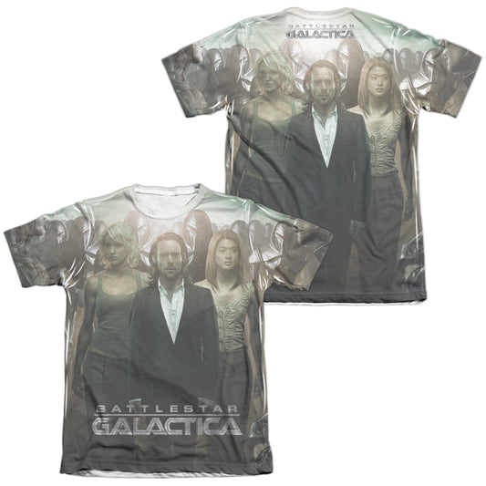 Bsg - Destiny Walk (Front/back Print) - Adult Poly/cotton Short Sleeve Tee - White T-shirt
