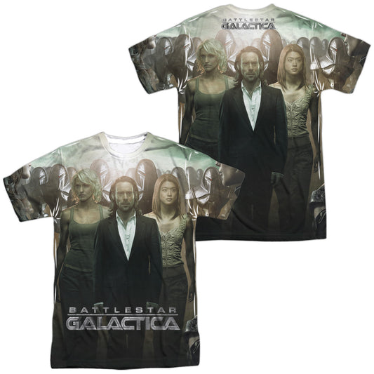 Bsg - Destiny Walk (Front/back Print) - Short Sleeve Adult Poly Crew - White T-shirt