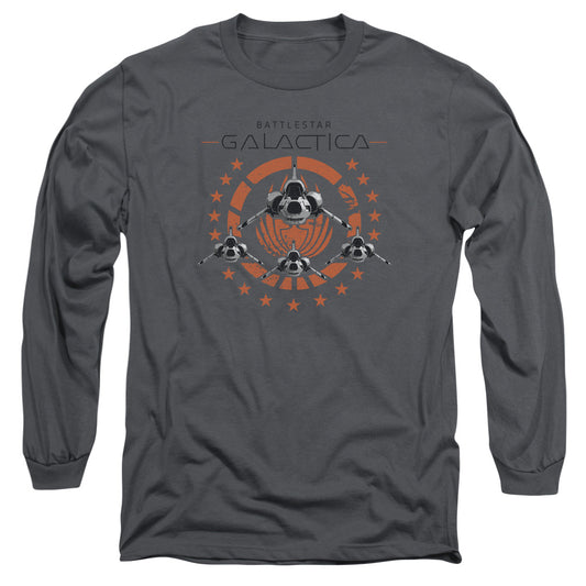 Bsg - Squadron - Long Sleeve Adult 18/1 - Charcoal T-shirt