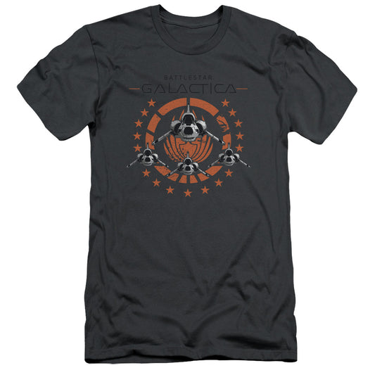 Bsg - Squadron - Short Sleeve Adult 30/1 - Charcoal T-shirt