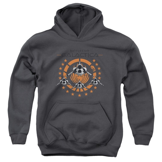 Bsg - Squadron - Youth Pull-over Hoodie - Charcoal