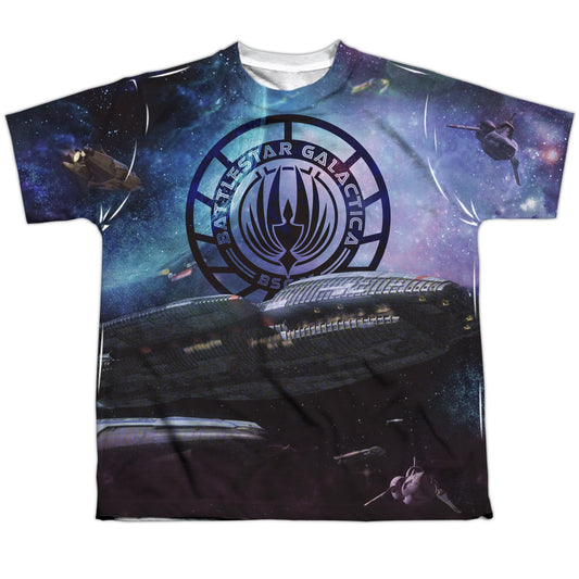 Bsg (New) - Star Crusing - Short Sleeve Youth Poly Crew - White T-shirt