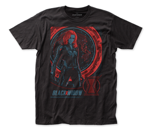 Black Widow Global Movie Poster T-Shirt