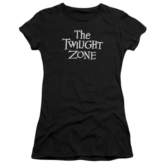 Twilight Zone - Logo - Short Sleeve Junior Sheer - Black T-shirt