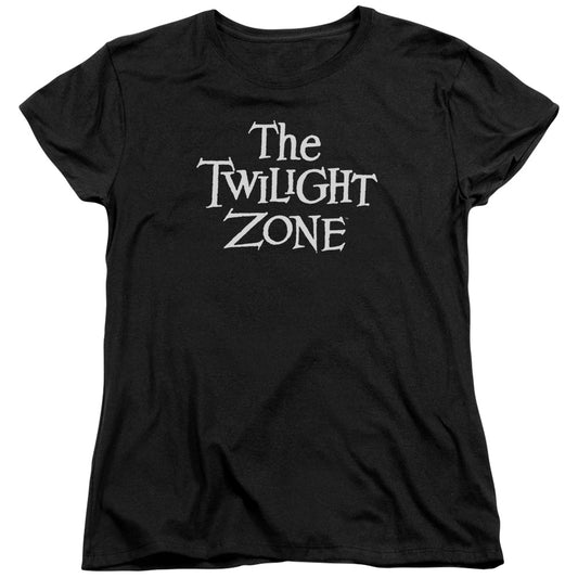 Twilight Zone - Logo - Short Sleeve Womens Tee - Black T-shirt