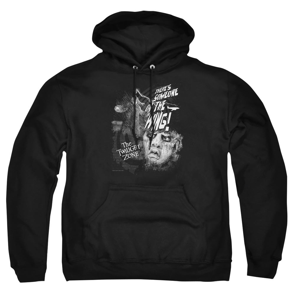 Twilight Zone - Someone On The Wing - Adult Pull-over Hoodie - Black