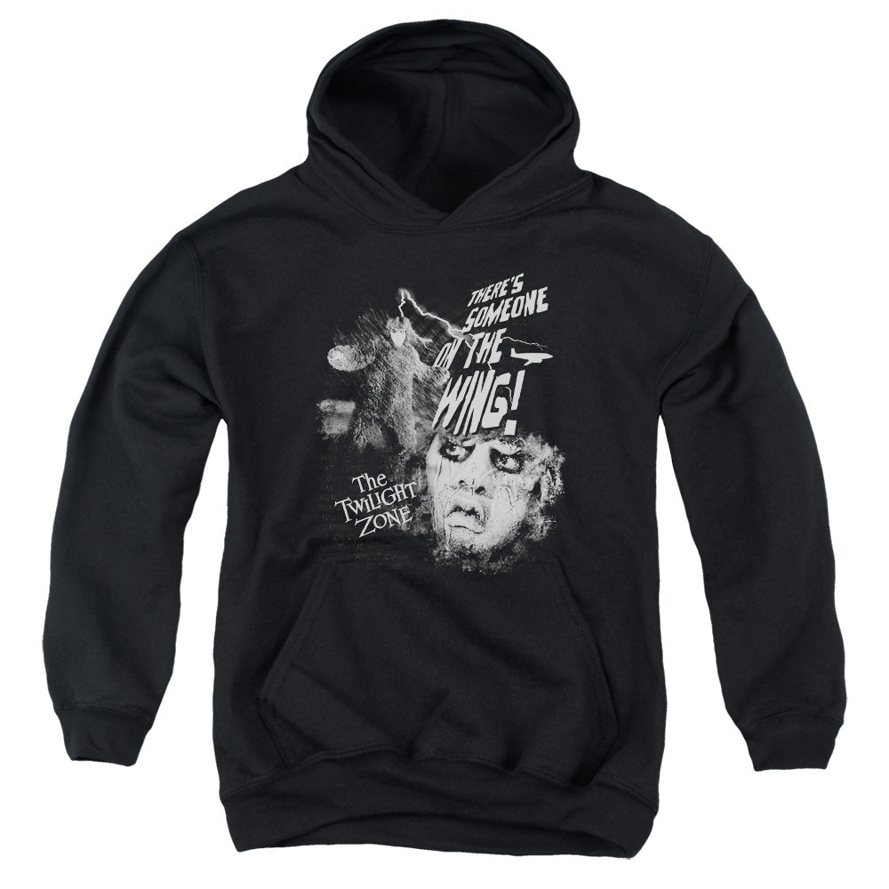 Twilight Zone - Someone On The Wing - Youth Pull-over Hoodie - Black