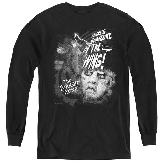 Twilight Zone - Someone On The Wing - Youth Long Sleeve Tee - Black