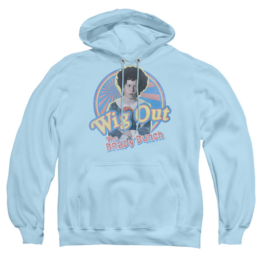 Brady Bunch - Wig Out - Adult Pull-over Hoodie - Light Blue
